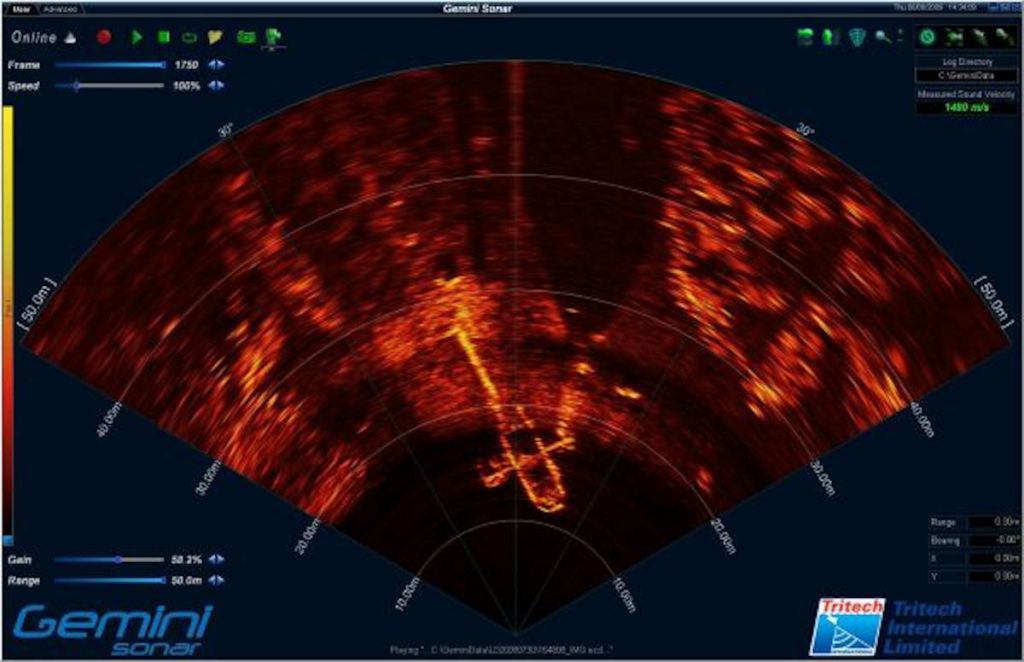Sonar tritech gemini videoray